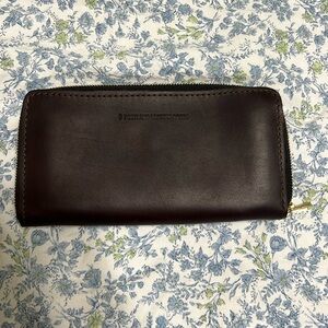 Portland Leather Large Accordion Wallet, Grizzly